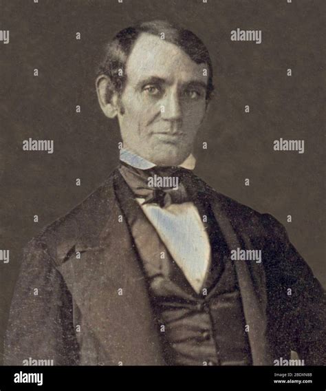 Earliest Photo Of Lincoln 1846 Stock Photo Alamy