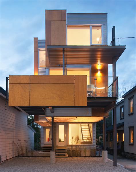 Front To Back Infill Contemporary Exterior Ottawa By Colizza