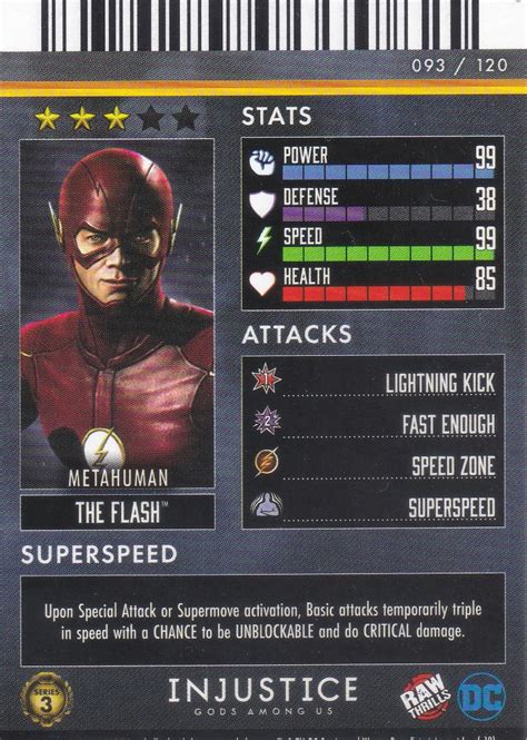 Injustice Gods Among Us Series 3 093 Metahuman The Flash Foil