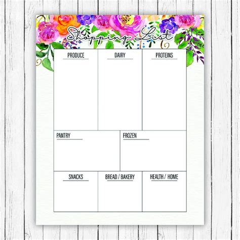 Sure, why should we pay if we don't get any better software. Free Printable Floral Kitchen Planner - The Cottage Market ...