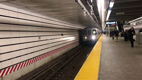 Mta Nyc Subway Somewhat Rare R46 R Train Arriving At 86th Street 23