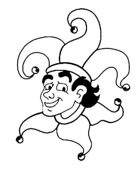 Le clown du dessin joue de la grosse caisse pour le défilé de carnaval. Coloriage Clown de Carnaval couleur dessin gratuit à imprimer