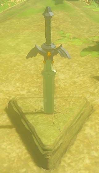 Filebotw Pedestal Of The Master Sword Modelpng Zelda Wiki