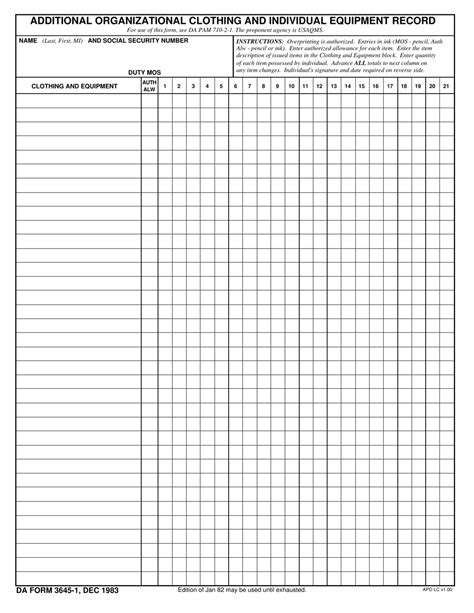 Da Form 3645 1 Fill Out Sign Online And Download Fillable Pdf