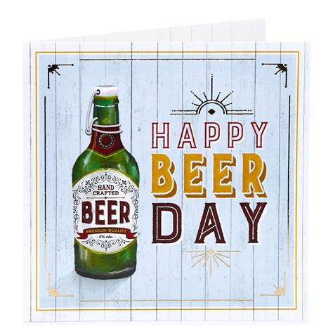 Buy Birthday Card - Happy Beer Day for GBP 1.49 | Card Factory UK