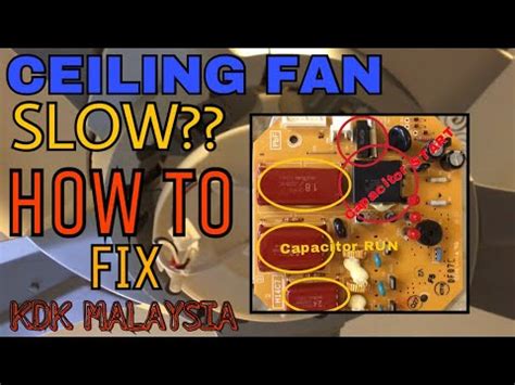 Kenapalah kipas siling ni 'slow' sangat… padahal aku dah bersihkan semua habuk setiap 2 minggu. MEMBAIKI KIPAS SILING KAWALAN JAUH KDK YANG SEMAKIN ...