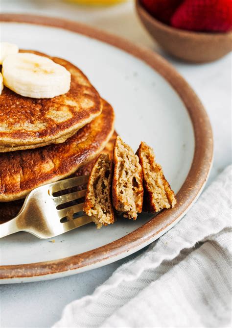 Fluffy Banana Oatmeal Pancakes Making Thyme For Health