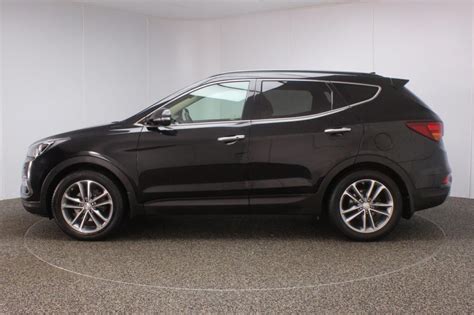 Used 2016 black hyundai santa fe estate 2.2 crdi premium se blue drive