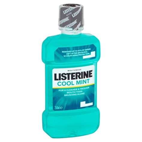 listerine cool mint mouthwash 250ml bb foodservice