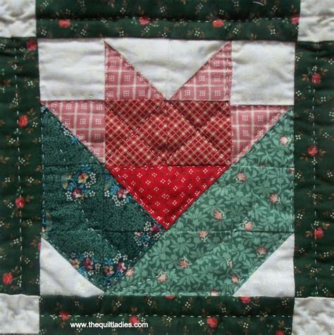 The Quilt Ladies Free Flower Quilt Pattern Block Just For You
