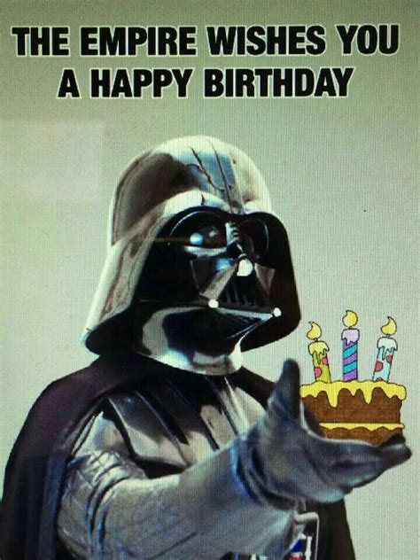 You can always make use of our star wars birthday meme collections we have put together for you to celebrate your loved one's birthday. Darth Vader happy birthday | Bilder, Glück, Glückwünsche