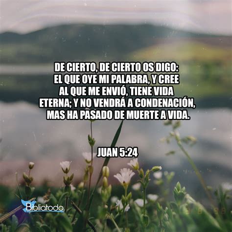 Juan 524 Rv1960 Versículo Del Día