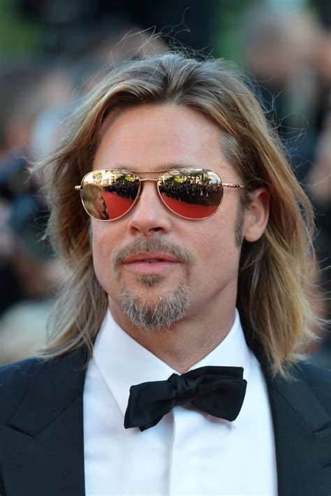 Brad Pitt Male Celebrities With Long Hair Popsugar Beauty Photo 2