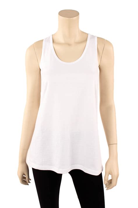 womens loose fit tank top 100 cotton relaxed flowy basic sleeveless shirt s m l ebay