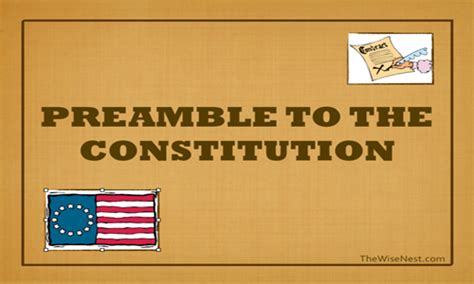 Preamble To The Constitution The Wise Nest