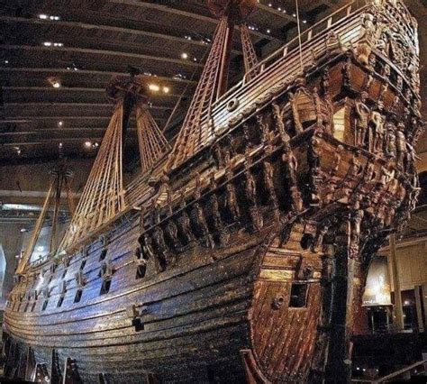 The Swedish Warship Vasa Sunk In 1628 And Was Recovered From The
