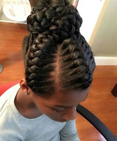 20 Best Cornrow Braid Hairstyles For Black Women With An Updo Ke