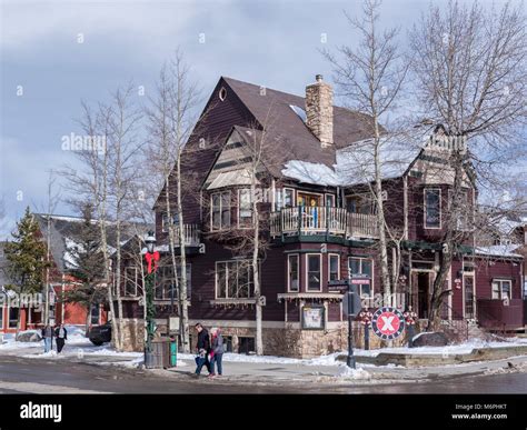 Extreme Pizza Main Street Breckenridge Colorado Stock Photo Alamy