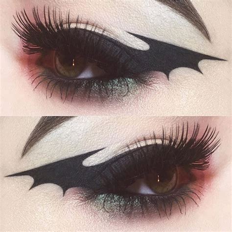 Bat Wing Eyeliner Inspired By Kayteeellen Bat Makeup Gothic Makeup