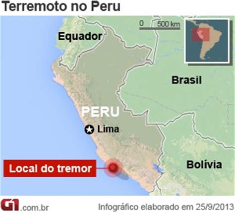 Este domingo ocurrió un terremoto de magnitud 8 cuyo epicentro se ubicó en la amazonía peruana, según actualizó el centro de operaciones de emergencia nacional (coen). G1 - Forte terremoto atinge a costa do Peru - notícias em ...