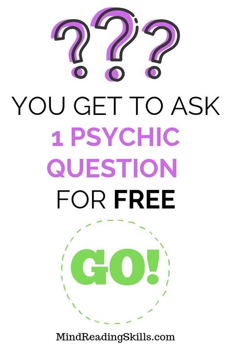 Would You Like To Know How To Ask One Free Psychic Question And Get