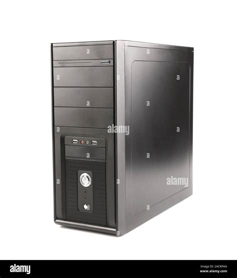 Computer System Unit On A White Background Stock Photo Alamy