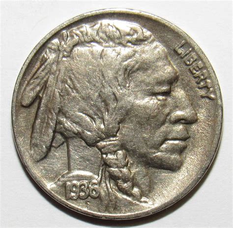 1936 P Buffalo Nickel 5c Xf Au At Amazons Collectible Coins Store