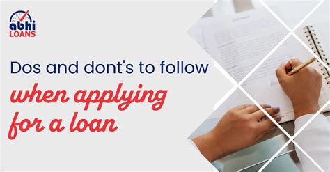 Dos And Donts To Follow When You Are Applying Personal Loan Abhiloans