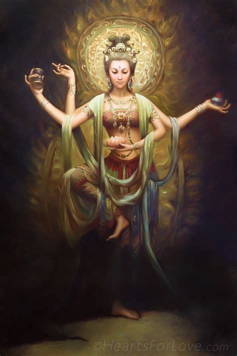 Quan Yin Stunning Art Print From Painting Of The Goddess Of Etsy