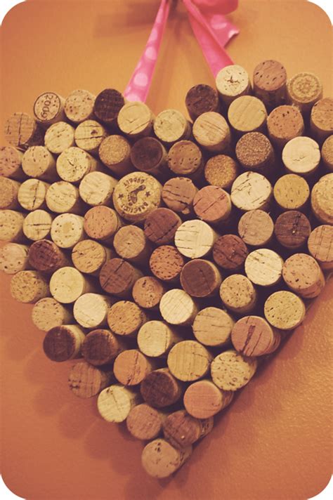 A Champagne Dream Valentine Diy Wine Cork Heart