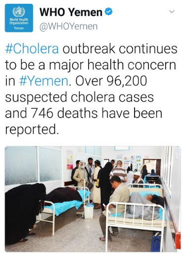 Cholera Case Count Nears 100000 In Yemen Outbreak News Today
