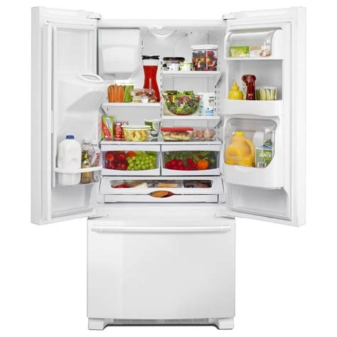 maytag 33 inch wide french door refrigerator with beverage chiller™ compartment 22 cu ft