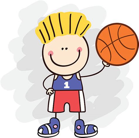 Royalty Free Kids Basketball Clip Art Vector Images
