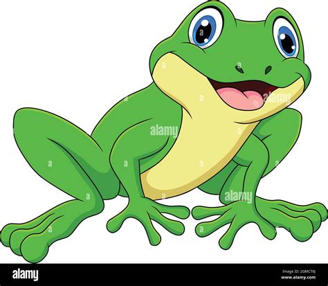 Cute Frog Cartoon Vector Illustration Stock Vector Image And Art Alamy