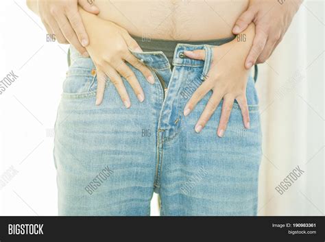 Woman Unzipped Jeans Image And Photo Free Trial Bigstock