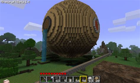 Maybe you would like to learn more about one of these? How to build a hollow sphere in Minecraft