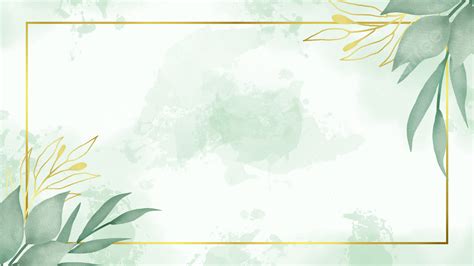 greenery wedding background with green and gold leaves wedding greenery watercolor leaves