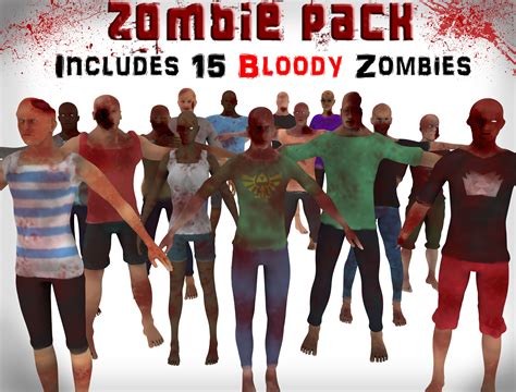 Zombie Pack 3d Models Download Free3d