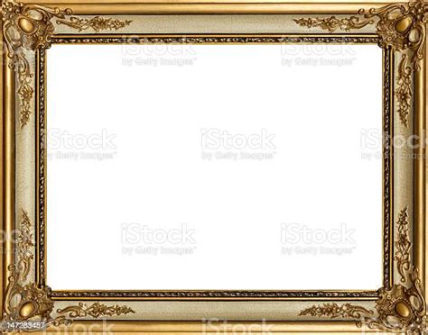 Gold Painting Frame With Decoration Stock Photo Download Image Now