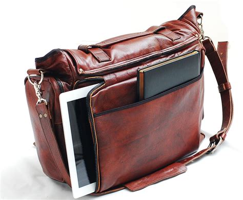 Handmade Leather messenger bag handmade 22 inch leather ...