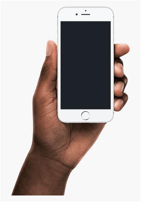 Black Hand Holding Iphone Hd Png Download Transparent Png Image