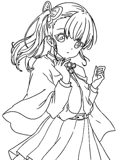 Tsuyuri Kanao Coloring Pages - Free Printable Coloring Pages