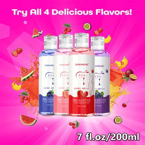 Edible Fruit Flavor Adult Lubricant Gel Lube Oral Sex Sexual Massage