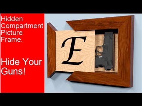 There would be no clue our gun is in this location and it should look like a normal picture frame. Secret Compartment Picture Frame Design - YouTube