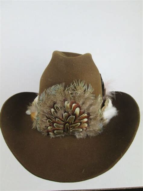 Vintage John B Stetson 5x Beaver Cowboy Hat Sz 6 78 For Sale Online