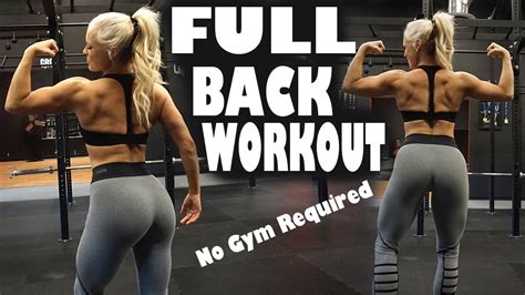 Full Back Workout At Home Or Gym Youtube