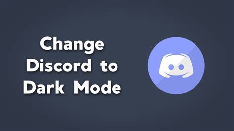 Change Discord Theme To Dark Mode Discord Displayappearance Settings