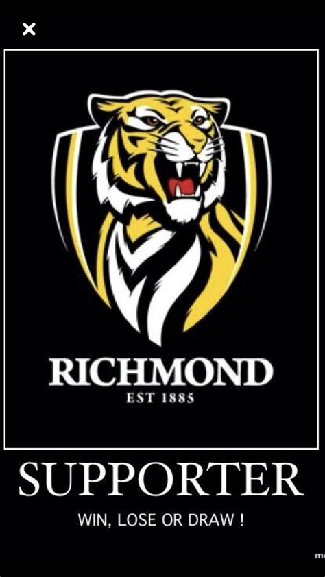 Pin by Justin Voorendt on richmond tigers | Richmond football club ...