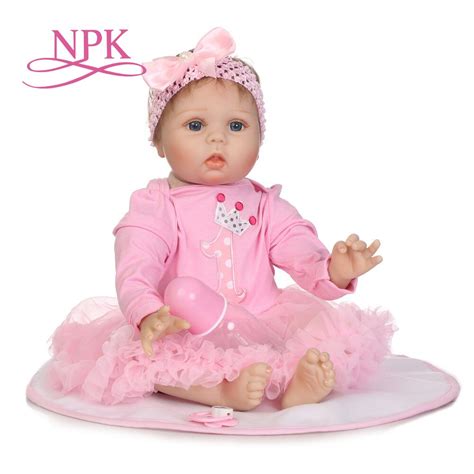 Npk Stylish 22 Inches Real Lifelike Reborn Babies Cloth Body Newborn