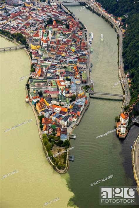 Historic Centre Of Passau Confluence Of The Three Rivers Danube Inn